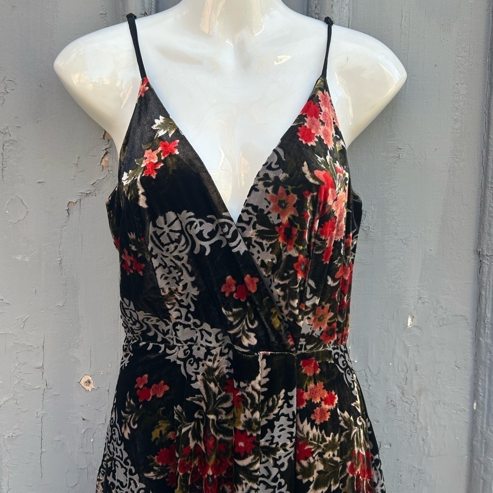 Anthropologie Eri + Ali Floral Burnout Slip Dress, size 4 - Picture 7 of 16